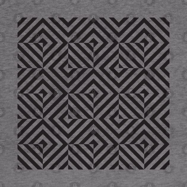 Opart geometric diamond pattern by kallyfactory